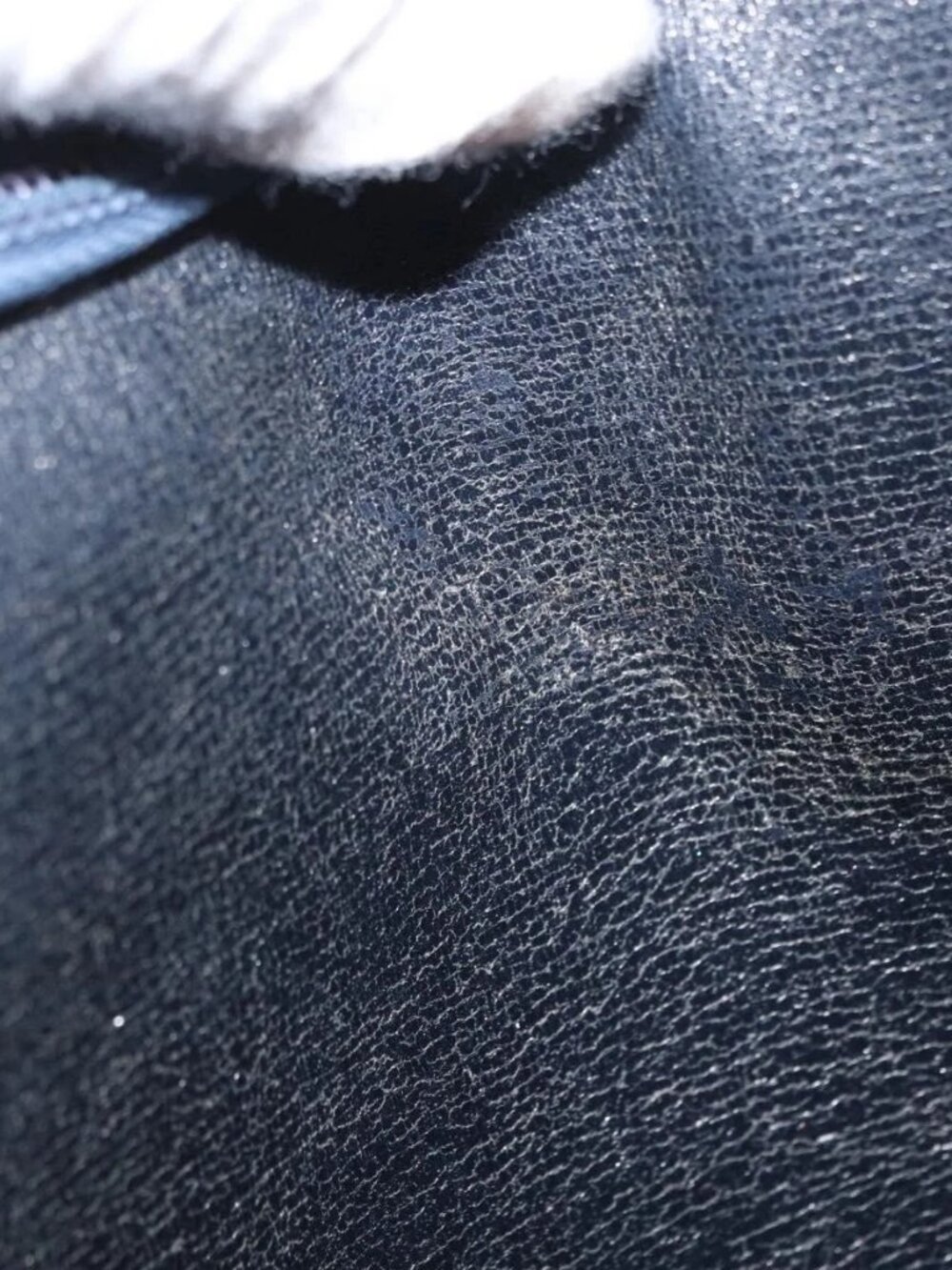 Christian Dior Trotter Canvas Shoulder Bag Navy Gold Auth 164287 - Picture 10 of 16